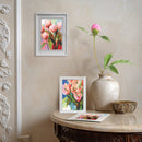 Palette of Emotions Peach Lilies Counted Cross Stitch Kit by RTO M1088