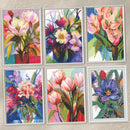 Palette of Emotions Peach Lilies Counted Cross Stitch Kit by RTO M1088