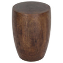 Haussmann Mango Wood Merlot Wood End table 15 in D x 20 in Height Mocha Oil