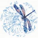 Dance of dragonflies M70023 Cross Stitch kits with printed background