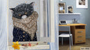 There were cats. Looking for you, my fish...! M916 Counted Cross Stitch Kit