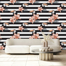 Black and White Stripes Wallpaper