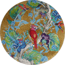 Parrot Glass Mosaic Medallion