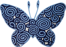 Mosaic Artwork - The Blue Butterfly