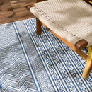 Madras Light Blue Green All Over Performance Area Rug