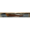 Welcome to the Lake Sunset Boat   | Wall Art Print on Real Wood
