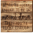 Mount Dora Sign | Wall Art Print on Real Wood