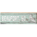 Beaufort, SC Heron Mint Green   | Wall Art Print on Real Wood