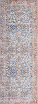 Rust Mair Traditional Washable Area Rug - Clearance