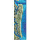 Amelia Island, Florida Wooden Map Sign | Wall Art Print on Real Wood