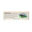Manatee Lagoon Riviera Beach Definition | Wall Art Print on Real Wood