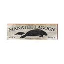 Manatee Lagoon Riviera Beach, Florida Latitude Longitude Wooden Sign | Wall Art Print on Real Wood