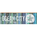 Ocean City New Jersey Blue Sand Dollar MAR15 | Wall Art Print on Real Wood