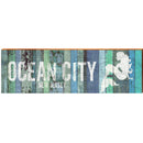 Ocean City New Jersey Blue Mermaid MAR15 | Wall Art Print on Real Wood