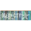 Ocean City New Jersey Blue Star Fish MAR15 | Wall Art Print on Real Wood