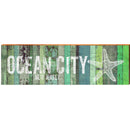 Ocean City New Jersey Colorful Star Fish MAR15 | Wall Art Print on Real Wood