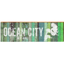 Ocean City New Jersey Colorful Mermaid MAR15 | Wall Art Print on Real Wood