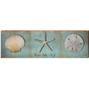 Ocean City, NJ Triple Shells Blue MAR15 | Wall Art Print on Real Wood