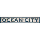 Ocean City White Shabby MAR15 | Wall Art Print on Real Wood