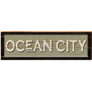 Ocean City Tan MAR15 | Wall Art Print on Real Wood