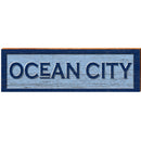 Ocean City Blue/Navy MAR15 | Wall Art Print on Real Wood