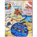 Ocean City Beach Tag | Wall Art Print on Real Wood