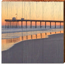 Ocean City Pier Sunset | Wall Art Print on Real Wood