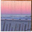 Ocean City Beach View | Wall Art Print on Real Wood
