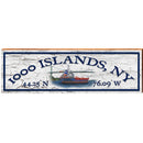 1000 Islands, New York Wooden Sign | Wall Art Print on Real Wood