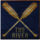 The River Paddles | Wall Art Print on Real Wood