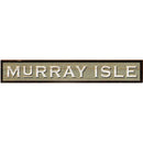 Murray Isle Cream Sign | Wall Art Print on Real Wood