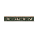 The Lakehouse Green Sign | Wall Art Print on Real Wood