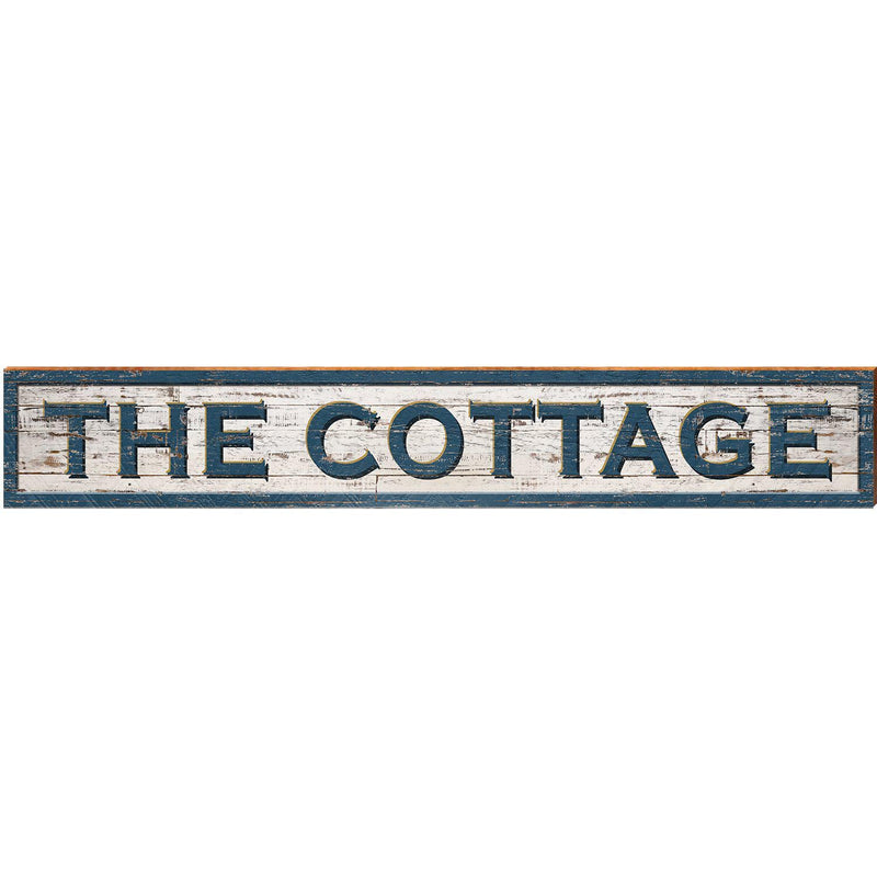 The Cottage Wooden Sign | Wall Art Print on Real Wood