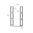 MAXX Modern Shelving Unit 1x3
