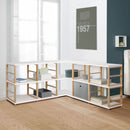 MAXX Modern Shelving Unit Corner 3x4