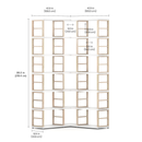MAXX Modern Shelving Unit Corner 3x6