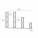 MAXX Modern Shelving Unit Step 3x3