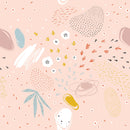 Elegant Pink Abstract Wallpaper Fashionable