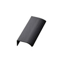 Brushed Matte Black "Edge Straight" Tab Drawer Pulls