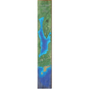 Beech Hill Pond, Maine Satellite Styled Map Large Wall Art | Wall Art Print on Real Wood