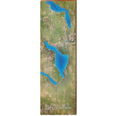 Lake Bellaire Map Home Decor Art Print on Real Wood