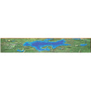 Big Moose Lake Map Home Decor Art Print on Real Wood