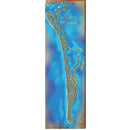 Boca Grande, Florida Satellite Styled Map Wall Art | Wall Art Print on Real Wood
