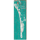 Boca Grande, Florida Map Wooden Sign | Wall Art Print on Real Wood 