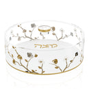 Ornate Garden Round Matzah Box
