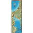 Buzzards Bay, Massachusetts Map Wooden Sign | Wall Art Print on Real Wood 