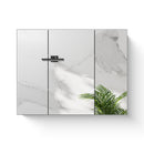 39 x 28 Inches Medicine Cabinet Black Iron Cabinet bathroom with Mirror Wall Mount