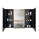 39 x 28 Inches Medicine Cabinet Black Iron Cabinet bathroom with Mirror Wall Mount