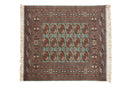 4x4.5 Vintage Fine Bokhara Square Rug