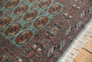 4x4.5 Vintage Fine Bokhara Square Rug